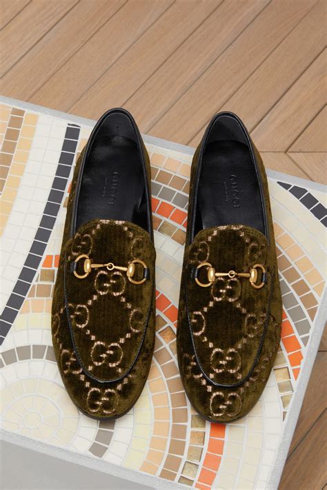 green velvet gucci shirt|gucci jordaan velvet loafer.